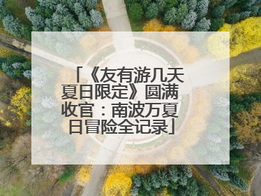 《友有游几天夏日限定》圆满收官：南波万夏日冒险全记录