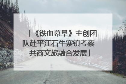 《铁血幕阜》主创团队赴平江石牛寨镇考察 共商文旅融合发展
