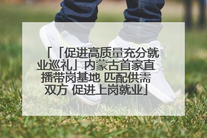 「促进高质量充分就业巡礼」内蒙古首家直播带岗基地 匹配供需双方 促进上岗就业