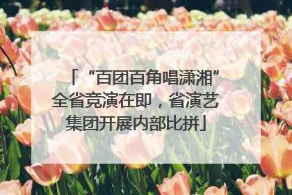 “百团百角唱潇湘”全省竞演在即，省演艺集团开展内部比拼