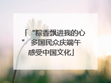 “粽香飘进我的心” 多国民众庆端午感受中国文化