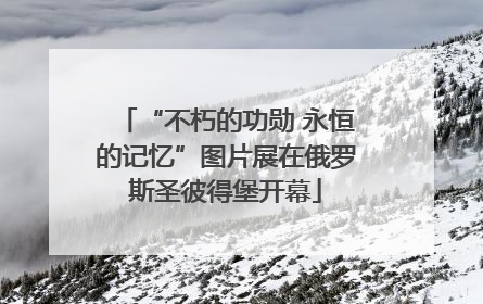 “不朽的功勋 永恒的记忆”图片展在俄罗斯圣彼得堡开幕