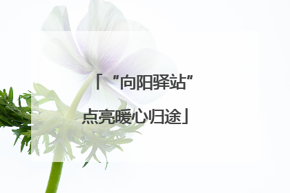 “向阳驿站”点亮暖心归途