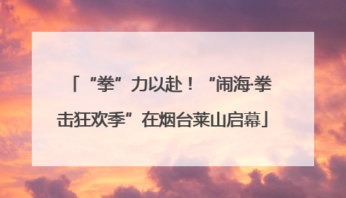 “拳”力以赴！“闹海·拳击狂欢季”在烟台莱山启幕