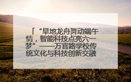 “旱地龙舟舞动端午情，智能科技点亮六一梦”——万官路学校传统文化与科技创新交融的精彩盛宴