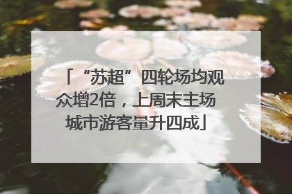“苏超”四轮场均观众增2倍，上周末主场城市游客量升四成