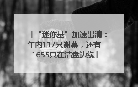 “迷你基”加速出清：年内117只谢幕，还有1655只在清盘边缘