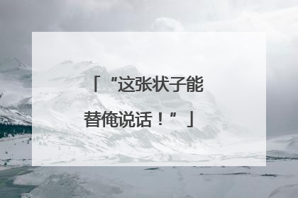 “这张状子能替俺说话！”