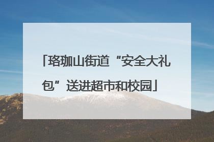 珞珈山街道“安全大礼包”送进超市和校园
