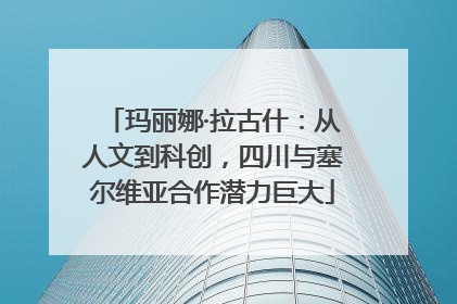 玛丽娜·拉古什：从人文到科创，四川与塞尔维亚合作潜力巨大