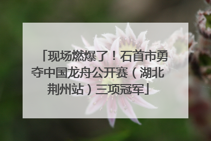 现场燃爆了！石首市勇夺中国龙舟公开赛（湖北荆州站）三项冠军