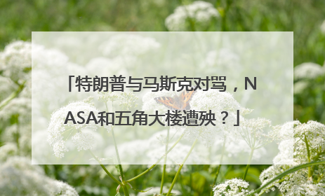 特朗普与马斯克对骂，NASA和五角大楼遭殃？
