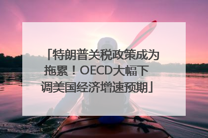 特朗普关税政策成为拖累！OECD大幅下调美国经济增速预期