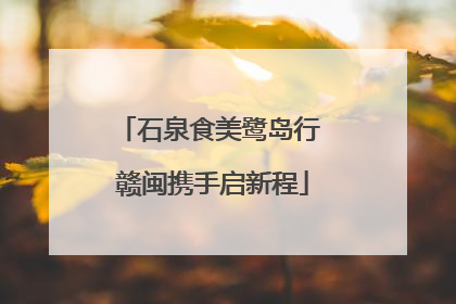 石泉食美鹭岛行 赣闽携手启新程