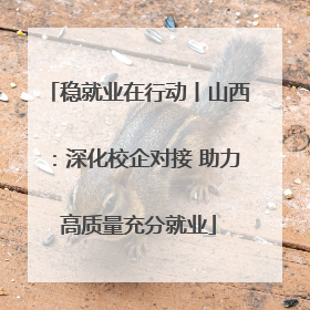稳就业在行动丨山西：深化校企对接 助力高质量充分就业
