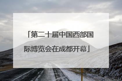 第二十届中国西部国际博览会在成都开幕
