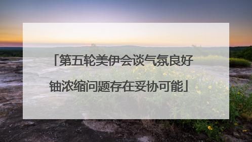 第五轮美伊会谈气氛良好 铀浓缩问题存在妥协可能