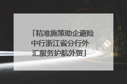 精准施策助企避险 中行浙江省分行外汇服务护航外贸