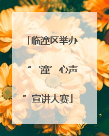 临潼区举办“‘潼’心声”宣讲大赛