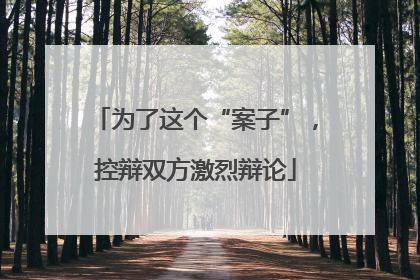 为了这个“案子”，控辩双方激烈辩论