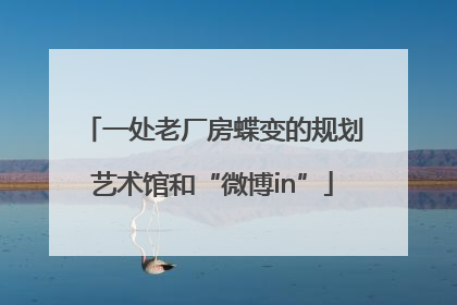 一处老厂房蝶变的规划艺术馆和“微博in”