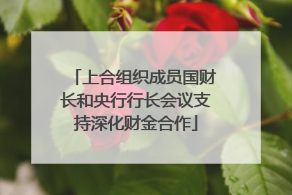 上合组织成员国财长和央行行长会议支持深化财金合作