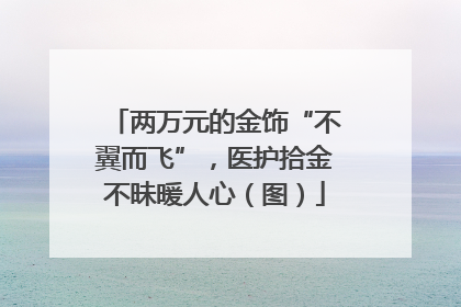 两万元的金饰“不翼而飞”，医护拾金不昧暖人心（图）