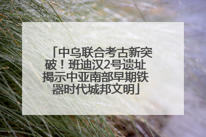 中乌联合考古新突破！班迪汉2号遗址揭示中亚南部早期铁器时代城邦文明