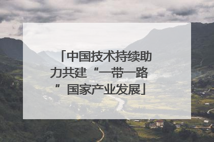中国技术持续助力共建“一带一路”国家产业发展