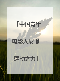 中国青年电影人展现蓬勃之力