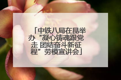 中铁八局在昆举办“凝心铸魂跟党走 团结奋斗新征程”劳模宣讲会