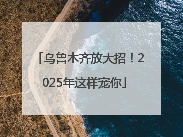 乌鲁木齐放大招！2025年这样宠你