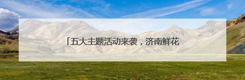 五大主题活动来袭，济南鲜花港推出“粽情艾礼”端午盛宴