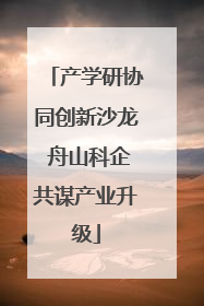 产学研协同创新沙龙 舟山科企共谋产业升级