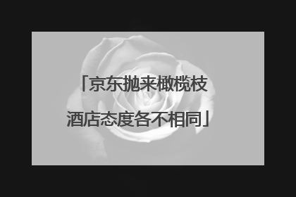 京东抛来橄榄枝 酒店态度各不相同