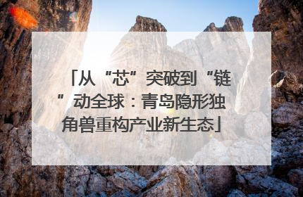 从“芯”突破到“链”动全球：青岛隐形独角兽重构产业新生态