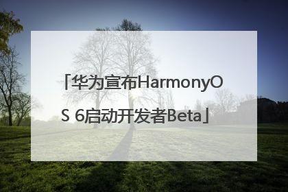 华为宣布HarmonyOS 6启动开发者Beta