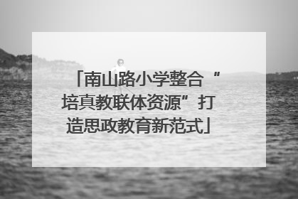 南山路小学整合“培真教联体资源”打造思政教育新范式