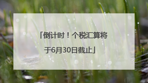 倒计时！个税汇算将于6月30日截止