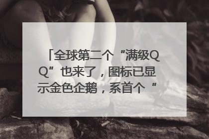 全球第二个“满级QQ”也来了，图标已显示金色企鹅，系首个“满级QQ”的小号
