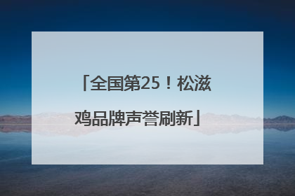 全国第25！松滋鸡品牌声誉刷新