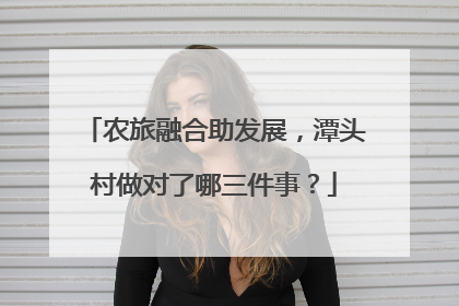 农旅融合助发展，潭头村做对了哪三件事？