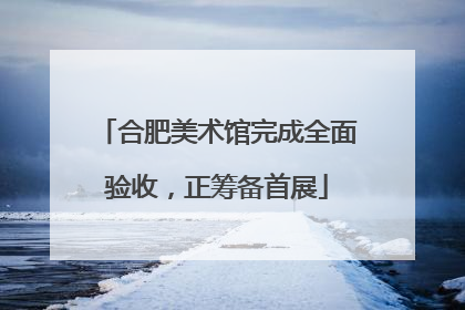 合肥美术馆完成全面验收，正筹备首展
