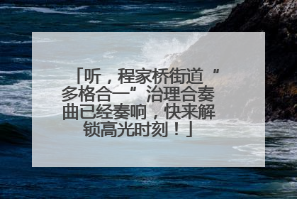 听，程家桥街道“多格合一”治理合奏曲已经奏响，快来解锁高光时刻！