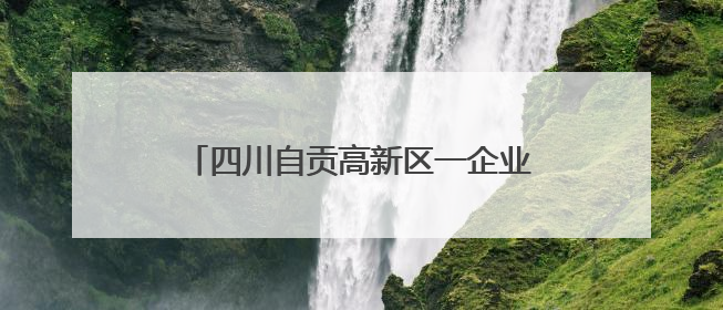 四川自贡高新区一企业荣获科技进步二等奖