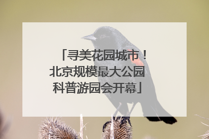 寻美花园城市！北京规模最大公园科普游园会开幕
