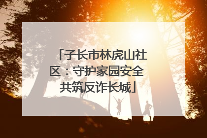 子长市林虎山社区：守护家园安全 共筑反诈长城