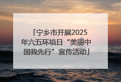 宁乡市开展2025年六五环境日“美丽中国我先行”宣传活动