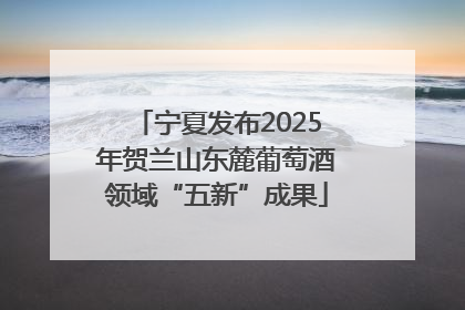 宁夏发布2025年贺兰山东麓葡萄酒领域“五新”成果
