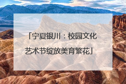 宁夏银川：校园文化艺术节绽放美育繁花